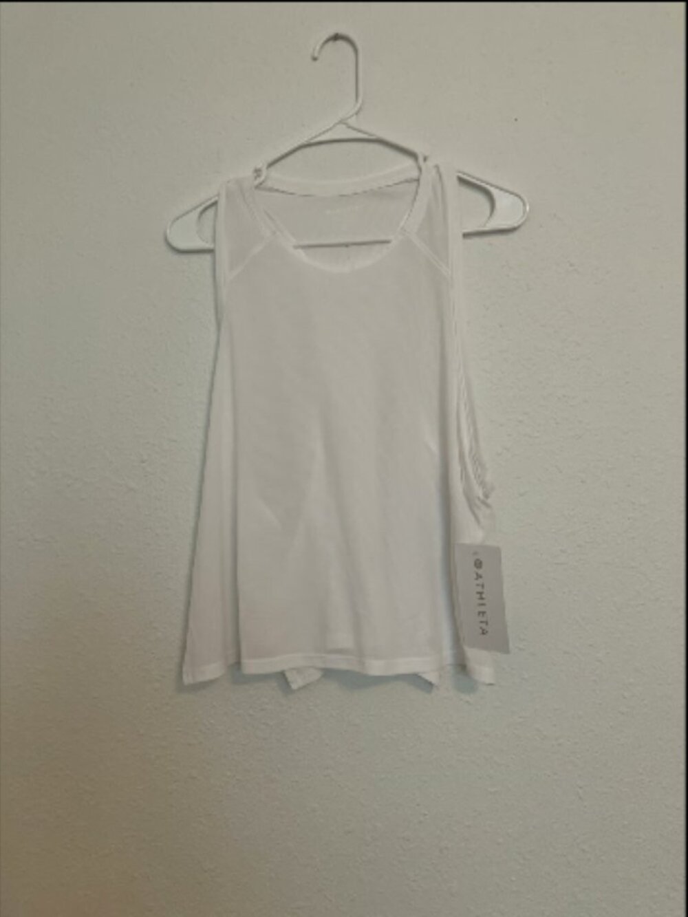 Athleta brand white performance tank size XL New with Tags